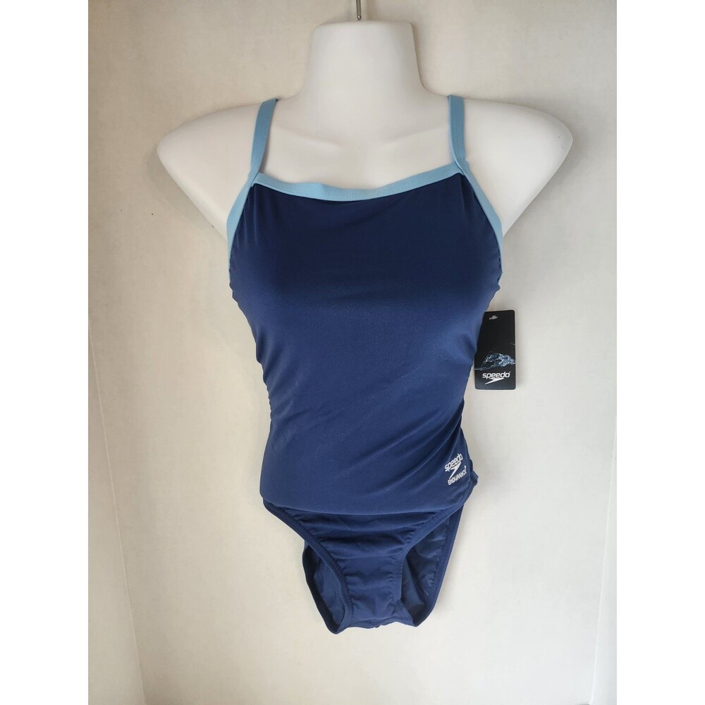 Speedo NWT Women's Endurance Plus Cross Back One Piece Swimsuit Size 30/Small